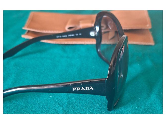 Prada SPR 18I Gafas de Sol Butterfly de Acetato Negro - vista 3