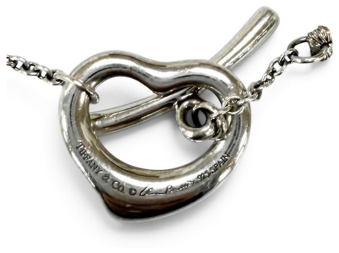 Autre Marque Bracciale Cuore Aperto Elsa Peretti in Perle d'Acqua Dolce 925 Tiffany & Co. - vista 4
