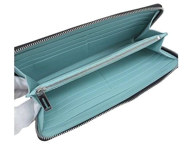 Autre Marque Portafoglio lungo in pelle nera Tiffany & Co. - vista 3