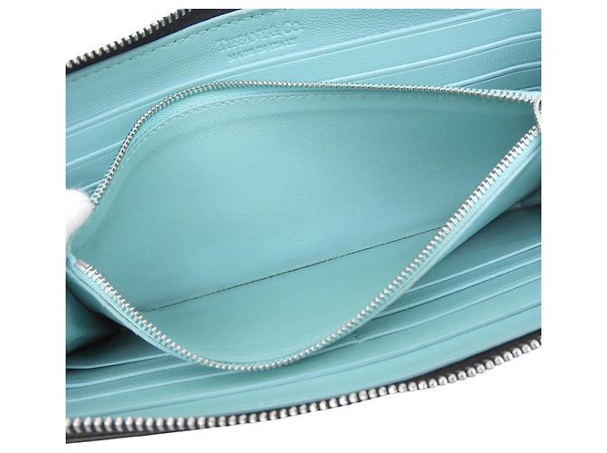 Autre Marque Portafoglio lungo in pelle nera Tiffany & Co. - vista 4