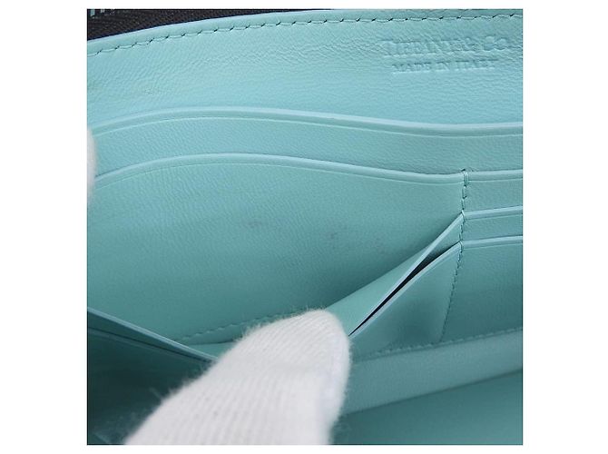 Autre Marque Portafoglio lungo in pelle nera Tiffany & Co. - vista 9
