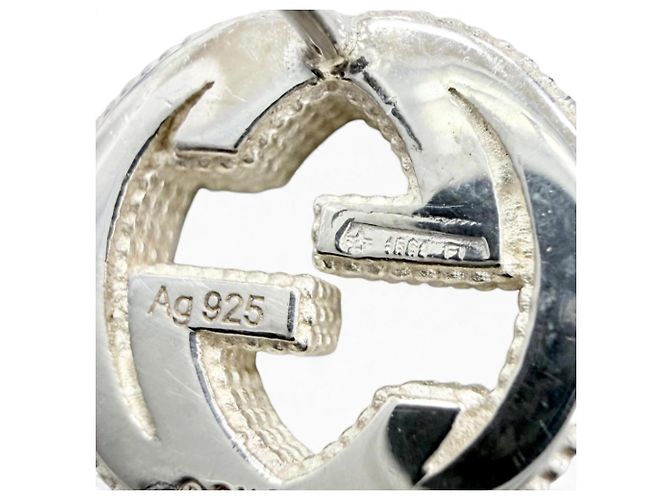 Orecchini Gucci 479227 AG925 Interlocking G Stud Earrings - vista 6