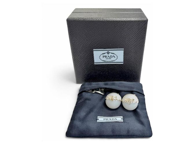 Prada 1I0239 Triangle Logo Crystal Ball Ohrringe - Ansicht 2