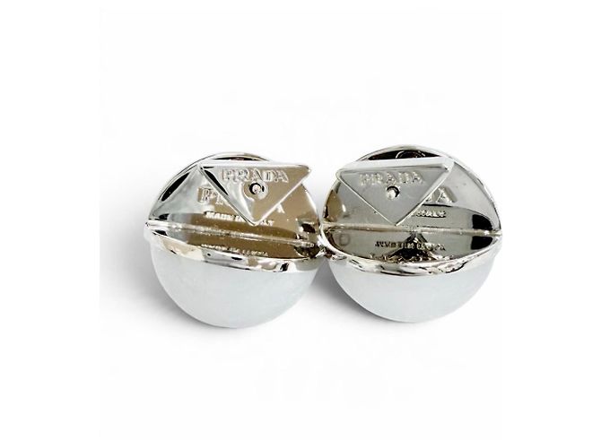 Prada 1I0239 Triangle Logo Crystal Ball Ohrringe - Ansicht 3