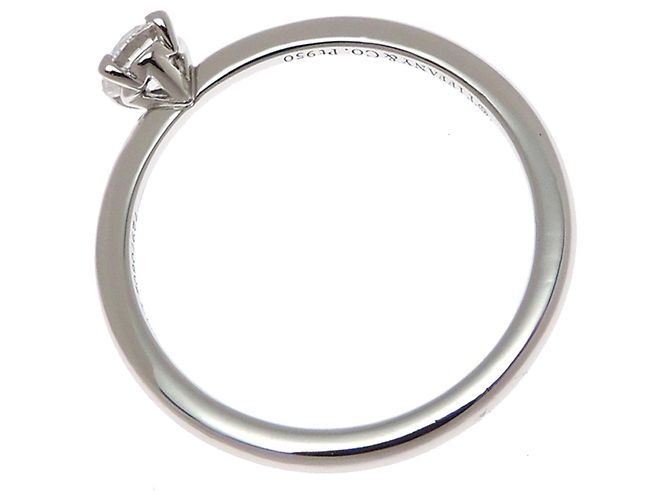 Autre Marque Tiffany & Co. Ehering aus Platinal 950 mit Diamanten - Ansicht 2
