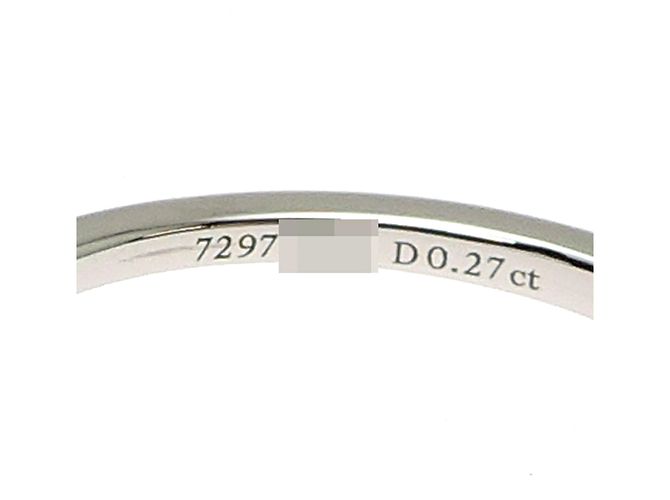 Autre Marque Tiffany & Co. Ehering aus Platinal 950 mit Diamanten - Ansicht 5