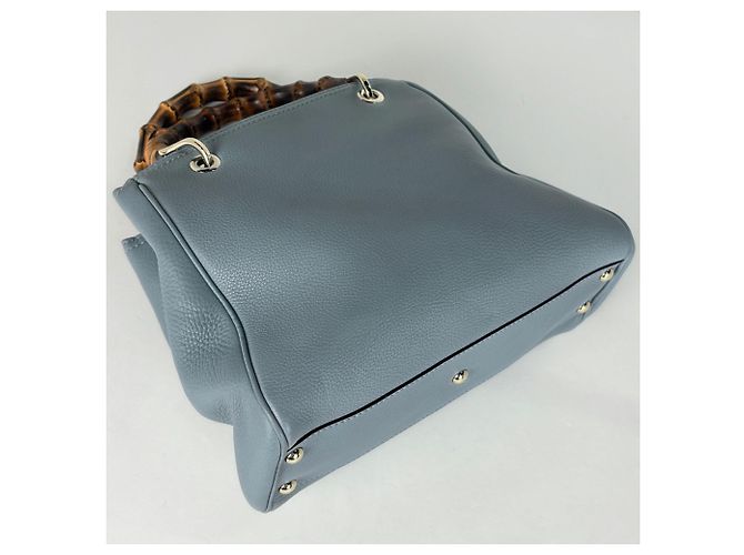 Borsa Tote piccola in pelle Gucci Bamboo Shopper - vista 2