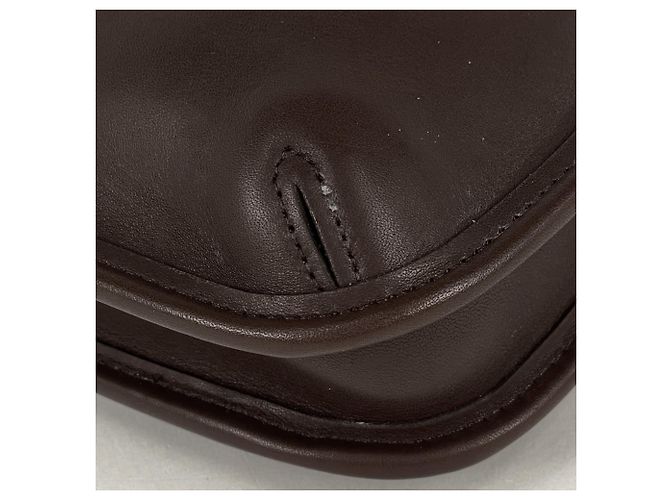 Borsa a tracolla Coach in pelle marrone - vista 3