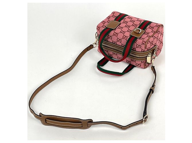 Borsa a mano Gucci Sherry Line Rosa - vista 5
