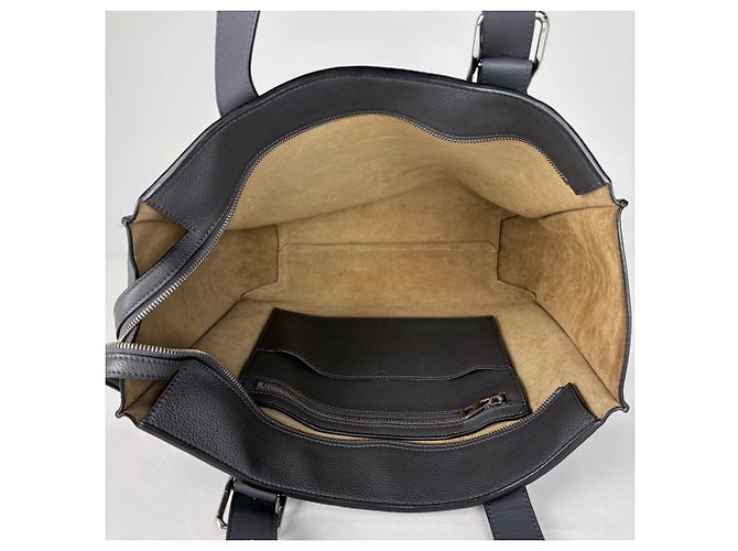 Loewe Shopper aus grauem Leder - Ansicht 10