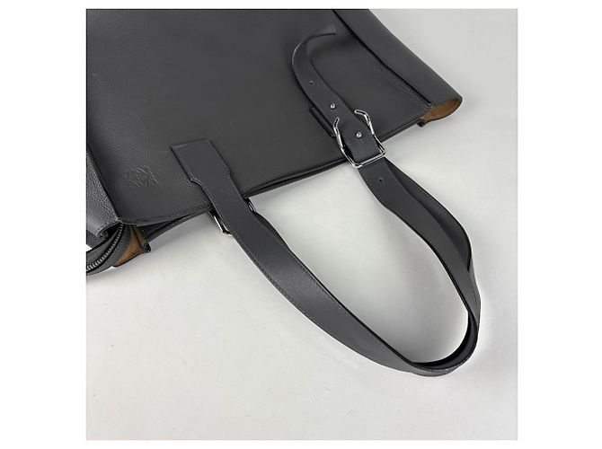 Loewe Shopper aus grauem Leder - Ansicht 9