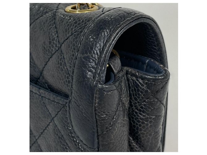 Borsa a tracolla Chanel Blue Matelassé - vista 4