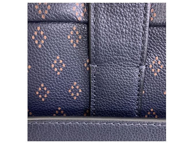 Borsetta in pelle Coach blu navy - vista 11