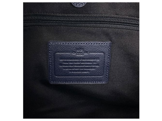 Borsetta in pelle Coach blu navy - vista 6