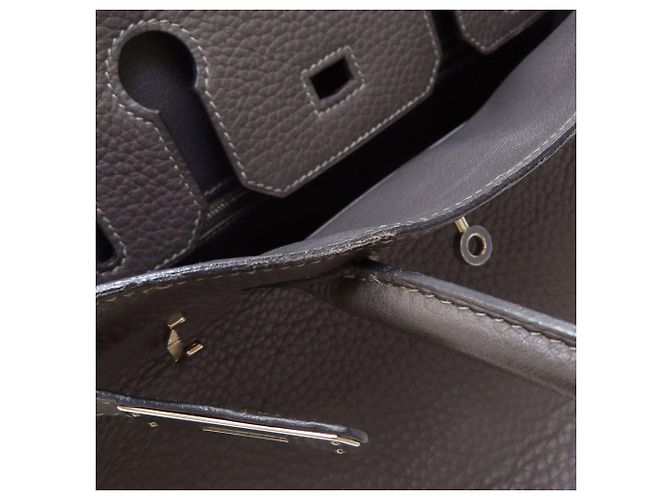Hermès Borsa Hermes Birkin 30 in pelle Taurillon - vista 20
