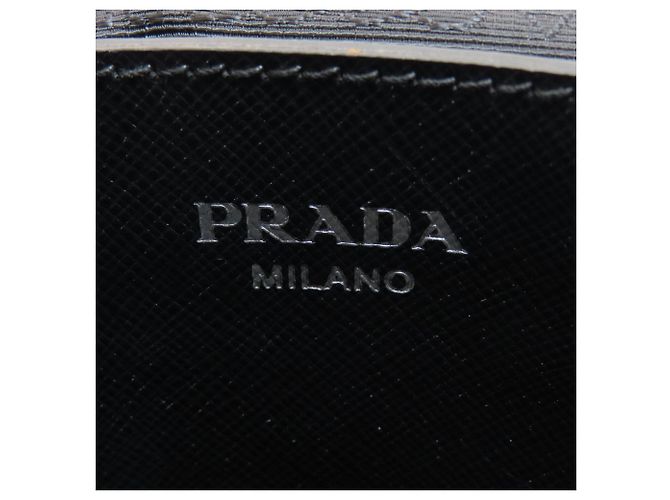 Prada Nylon Rucksack Schwarz Weiß - Ansicht 6