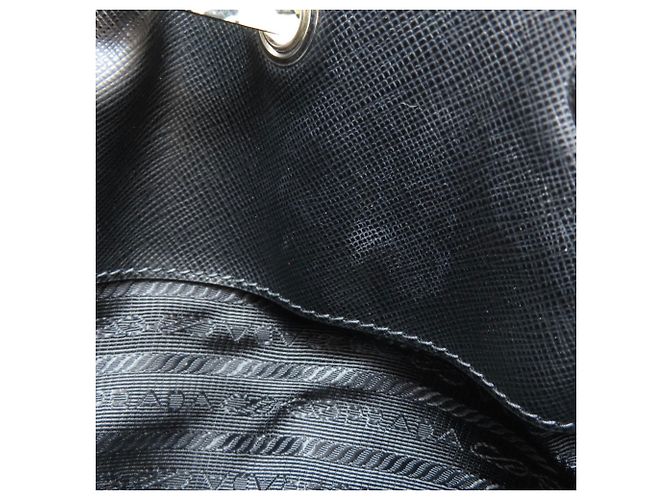 Prada Nylon Rucksack Schwarz Weiß - Ansicht 9