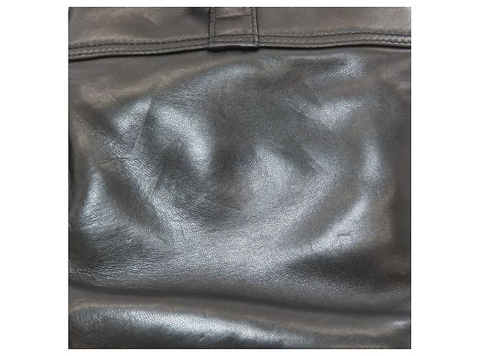 Zaino Chanel in pelle d'agnello nera - vista 13