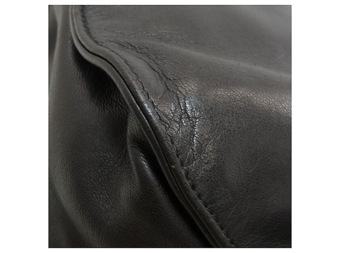 Zaino Chanel in pelle d'agnello nera - vista 18