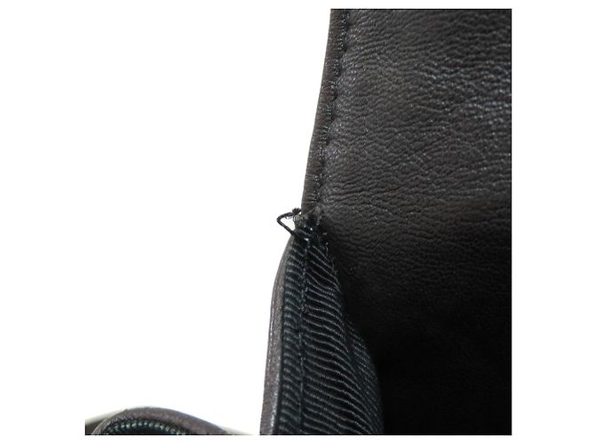 Zaino Chanel in pelle d'agnello nera - vista 8