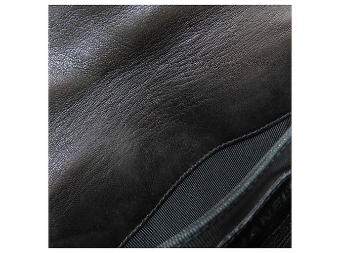 Zaino Chanel in pelle d'agnello nera - vista 9