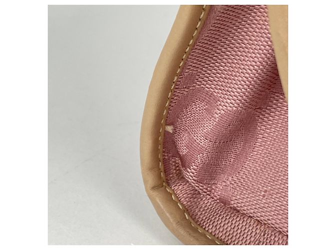 Borsa a mano Gucci Jackie rosa in pelle e tela - vista 4