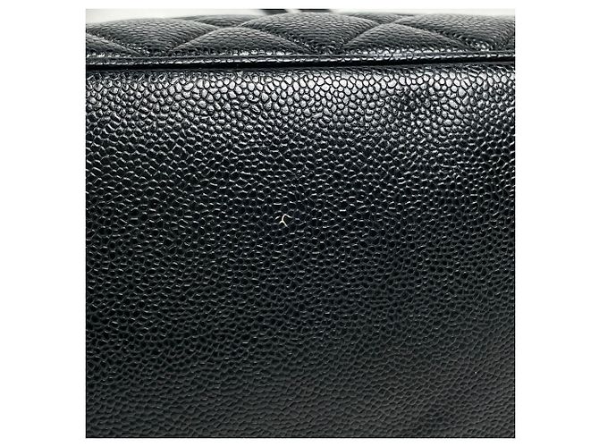 Borsa Tote Chanel Reissue in pelle di vitello granulata nera - vista 4