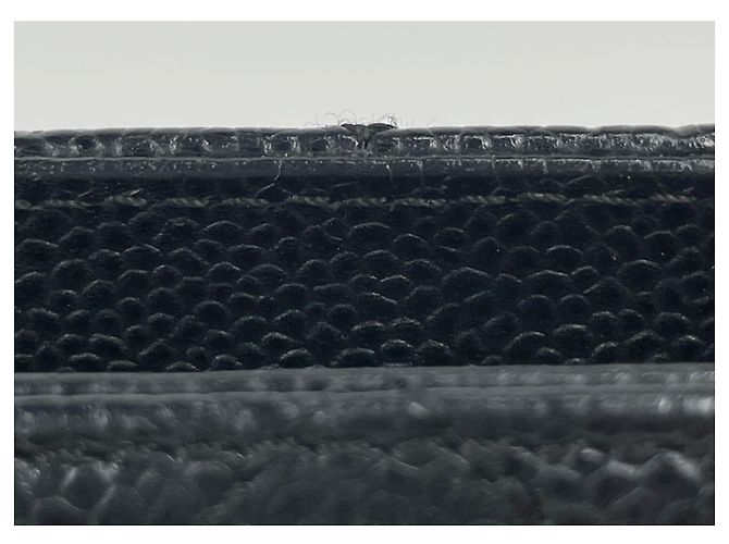 Borsa Tote Chanel Reissue in pelle di vitello granulata nera - vista 6