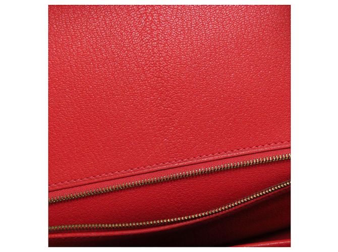 Hermès Borsa Hermes Birkin 35 in Rouge Casaque - vista 13