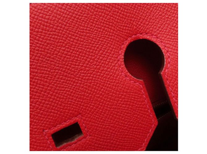 Hermès Borsa Hermes Birkin 35 in Rouge Casaque - vista 15