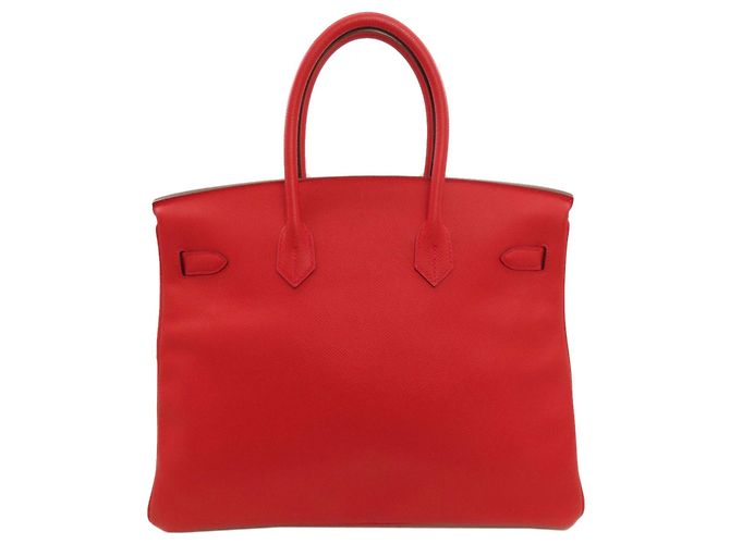 Hermès Borsa Hermes Birkin 35 in Rouge Casaque - vista 2