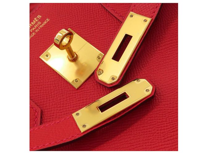 Hermès Borsa Hermes Birkin 35 in Rouge Casaque - vista 20