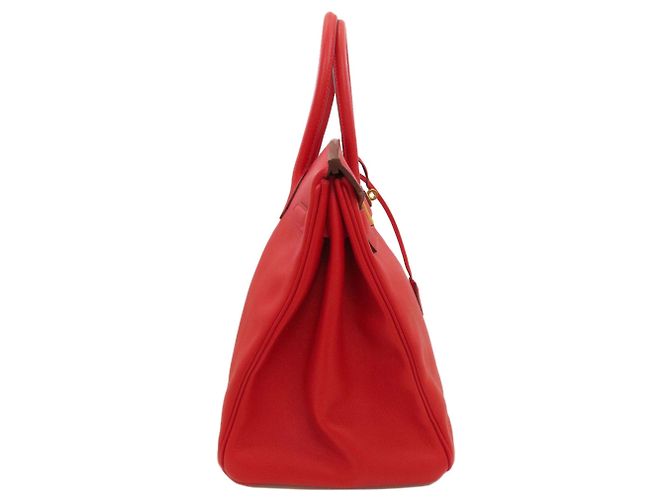 Hermès Borsa Hermes Birkin 35 in Rouge Casaque - vista 3