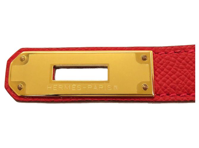 Hermès Borsa Hermes Birkin 35 in Rouge Casaque - vista 8