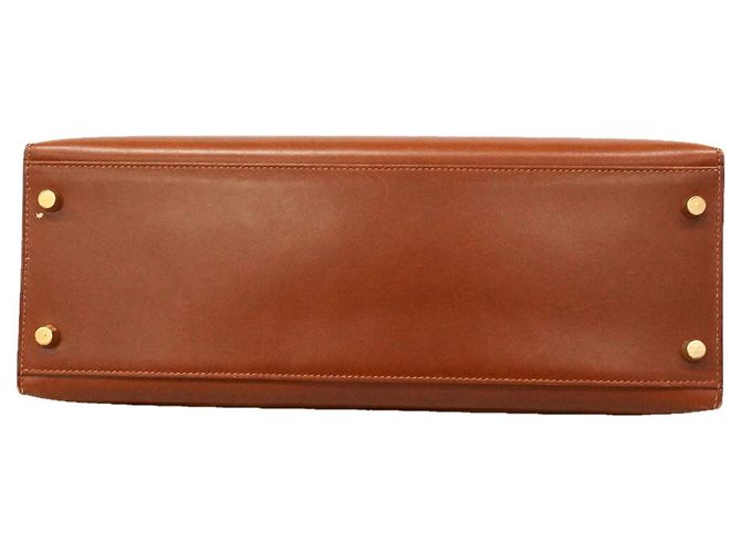 Hermès Borsa Hermes Kelly 32 Box Calf Fauve - vista 3