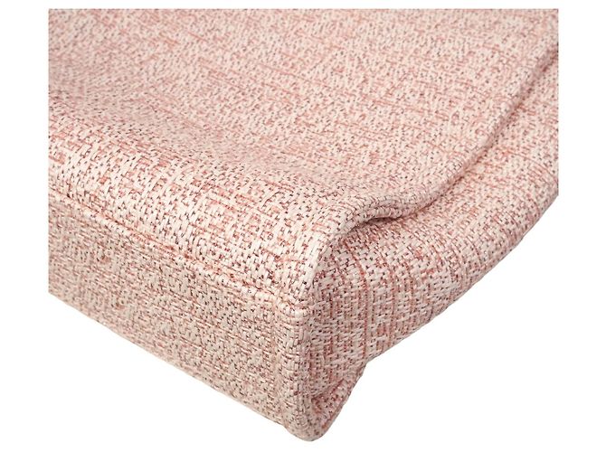 Chanel Shopper-Bag aus rosa Raffia - Ansicht 6
