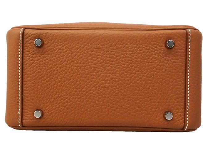 Hermès Borsa Hermes Lindy Mini in Gold - vista 3