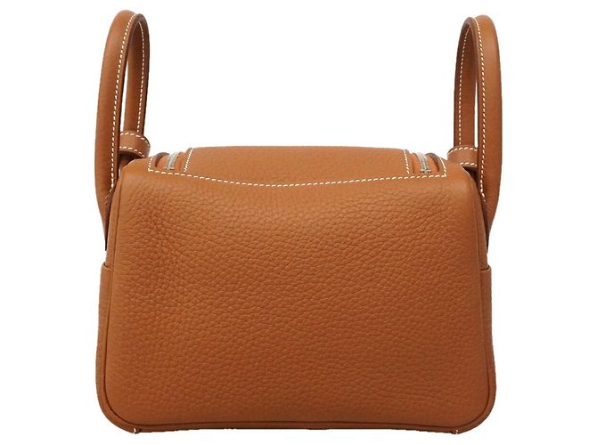 Hermès Borsa Hermes Lindy Mini in Gold - vista 7