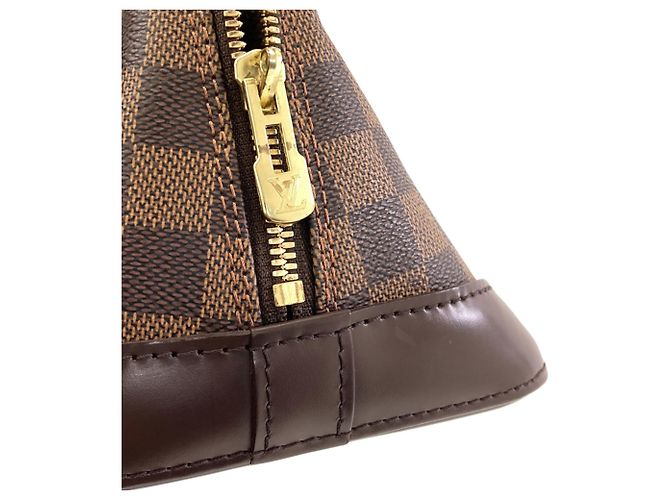 Borsa Louis Vuitton Alma PM in tela Damier - vista 12