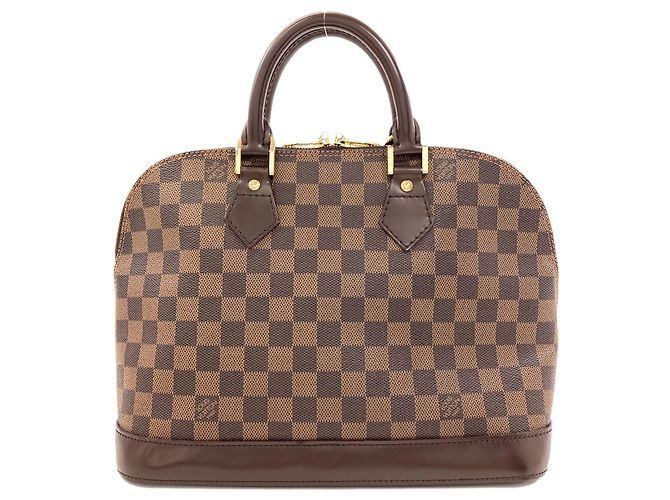 Borsa Louis Vuitton Alma PM in tela Damier - vista 2