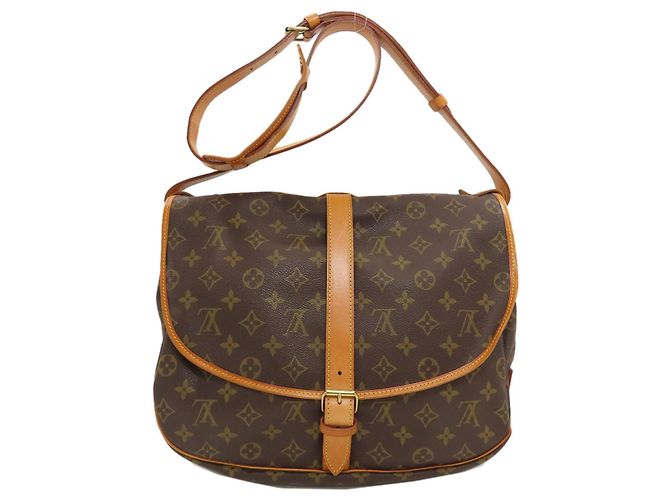 Borsa a spalla Louis Vuitton Saumur 35 - vista 2