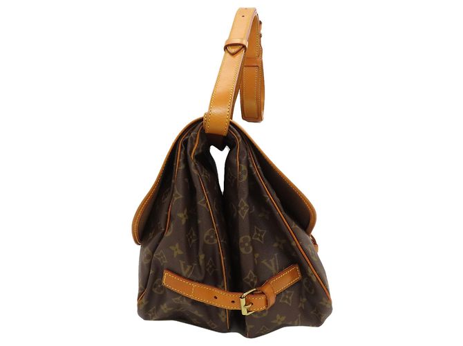 Borsa a spalla Louis Vuitton Saumur 35 - vista 3