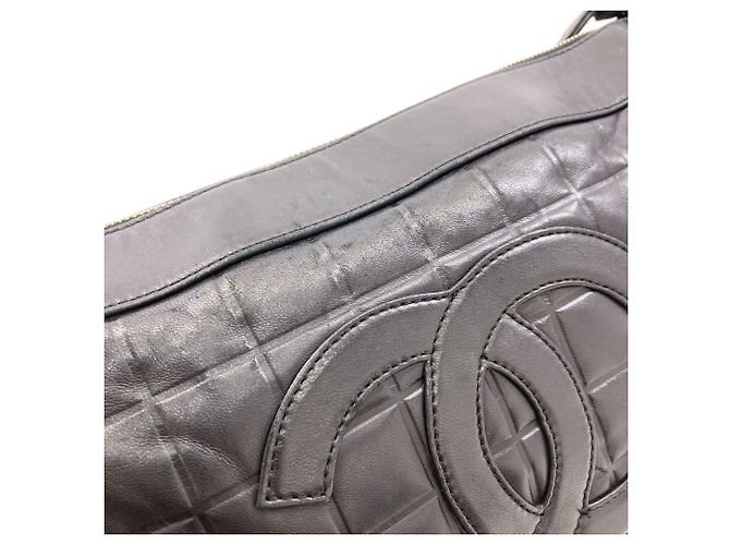 Borsa a spalla Chanel Chocolate Bar - vista 11