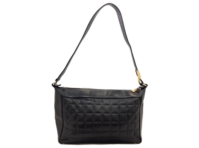 Borsa a spalla Chanel Chocolate Bar - vista 2