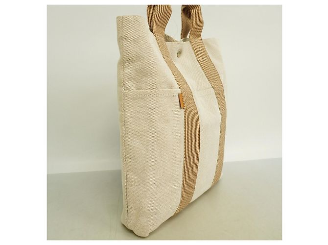 Hermès Hermes Fourre-Tout Cabas Canvas Tote Bag - vista 2