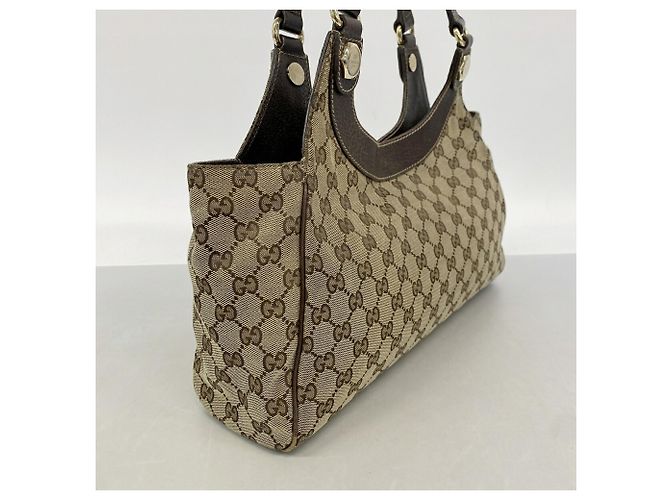 Borsa Tote Gucci beige e marrone - vista 2