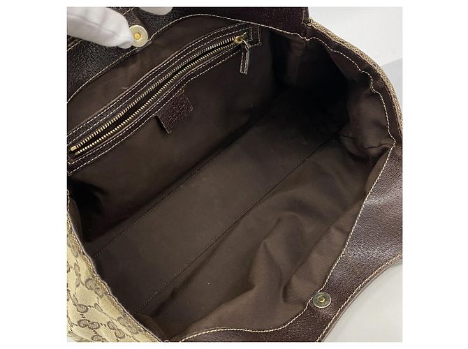 Borsa Tote Gucci beige e marrone - vista 4