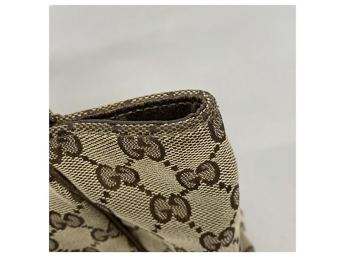 Borsa Tote Gucci beige e marrone - vista 8