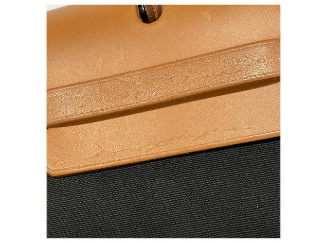 Hermès Borsa Hermes Herbag PM Toile Officier - vista 11