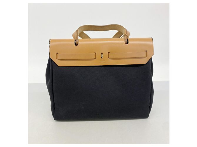Hermès Borsa Hermes Herbag PM Toile Officier - vista 12